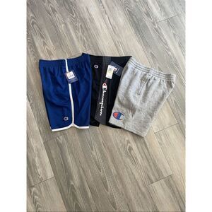 NWT Champion boys athletic shorts bundle of 3 size M